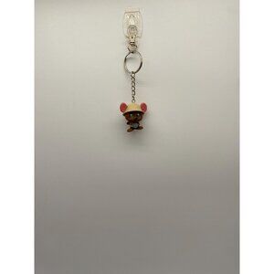 Upcycled Disney Winnie the Pooh Roo Keychain: Vintage Toy Charm for Purses & Bag